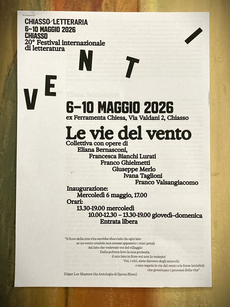 2026 - Collettiva per ChiassoLetteraria